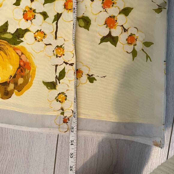 60s vintage Nu-Mode chiffon empire waist gown floral - Picture 15 of 16